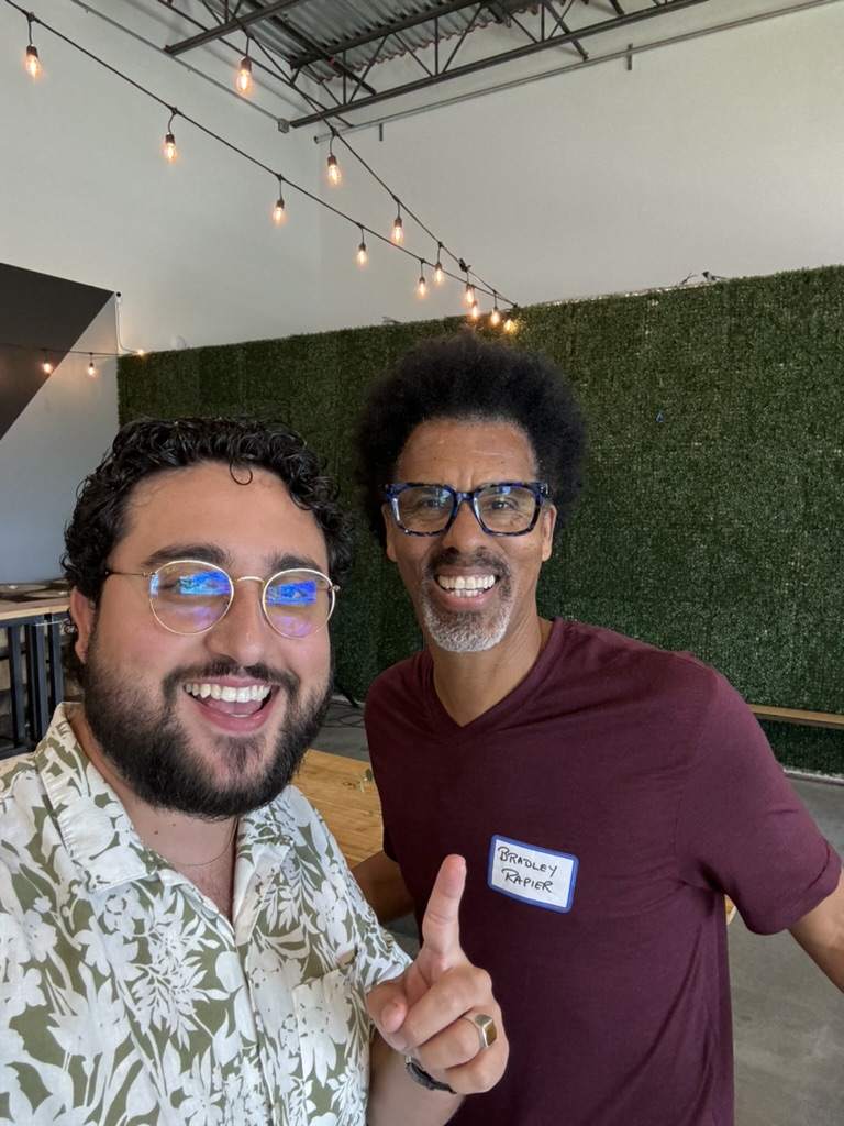 Aaron Alba with Bradley Rapier